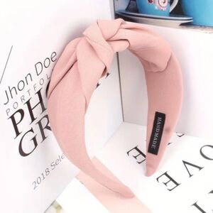 Wide Brim Knotted Headband, Lavender Pink